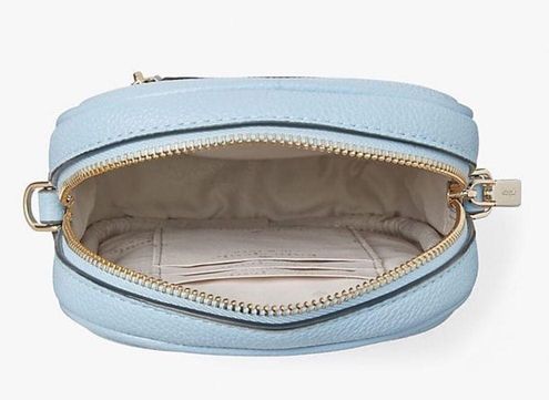 Rosie Pebbled Leather Crossbody Celeste Blue, HANDBAGS