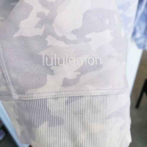 Lululemon Perfectly Oversized Crew Incognito Camo Alpine White