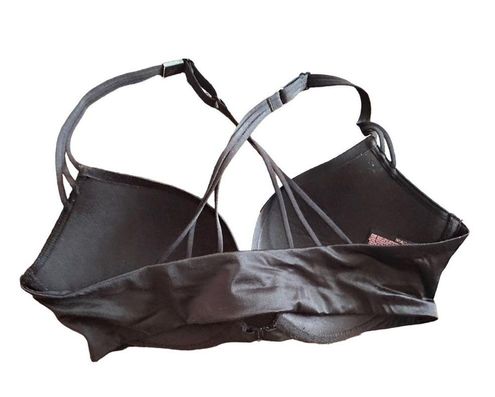 Victoria's Secret Very Sexy Push-up Pigeonnant Bra Black Size 34D