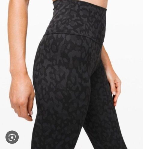 Lululemon Align Crop 23 - Formation Camo Deep Coal Multi - lulu