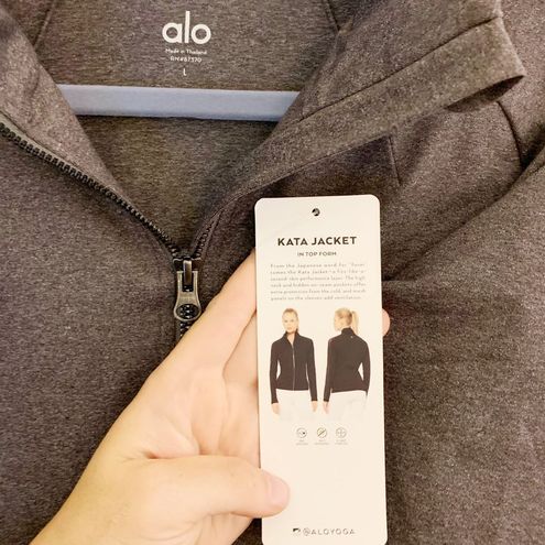 Alo Yoga Kata Jacket Gray Size L 18 84 Off Retail New With