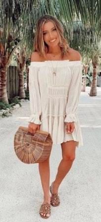 Free People Endless Summer Sea Ya There Mini Dress Tan 65