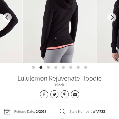 Lululemon Rejuvenate Hoodie Black Size 4 - $45 - From Peyten