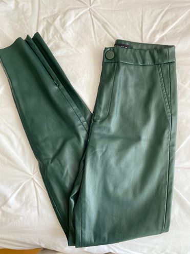 ZARA Leather Pants Green Size XS - $26 - From Kiona