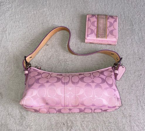 Vintage Y2K Pink Coach Demi Mini Shoulder Bag 