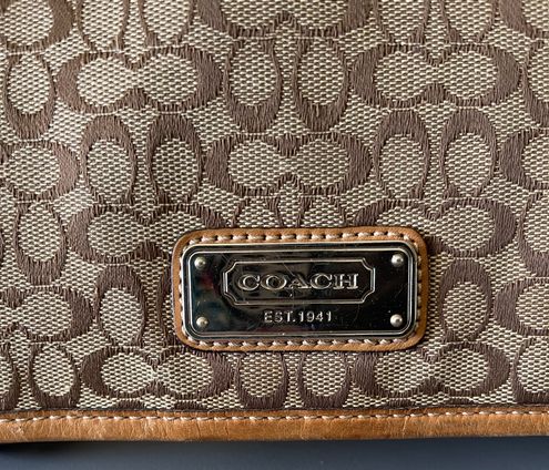 Coach 1941 Signature Canvas Logo Messenger Laptop Travel