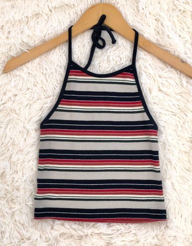 Brandy Melville ribbed striped Laura halter tank - $25 - From Amanda