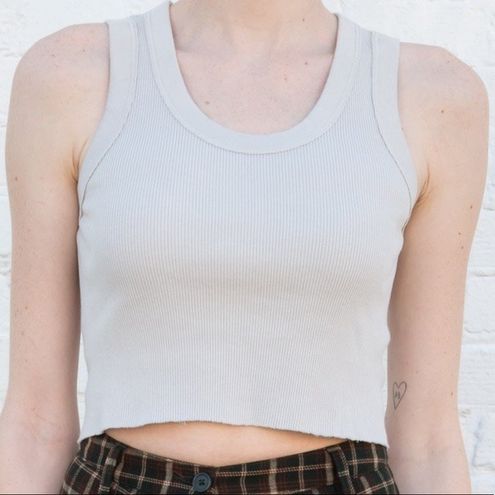 Brandy Melville Connor Tank Gray - $8 (50% Off Retail) - From Grace