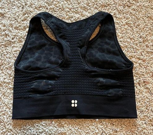 Sweaty Betty Stamina Sports Bra Black Gray Leopard - $15 - From