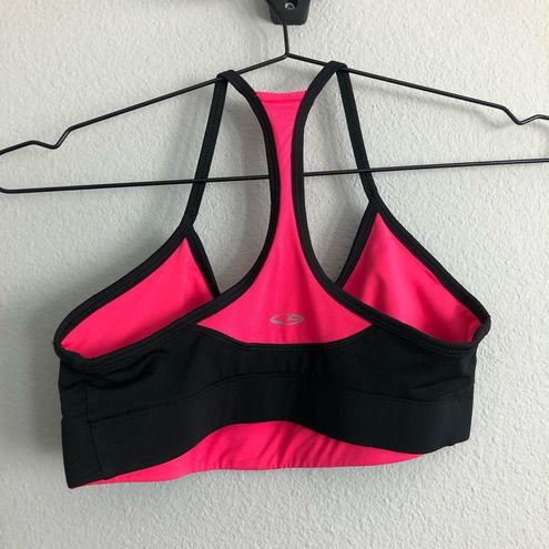 C9 Champion Black/Pink Double Sided Sports Bra. Size Medium