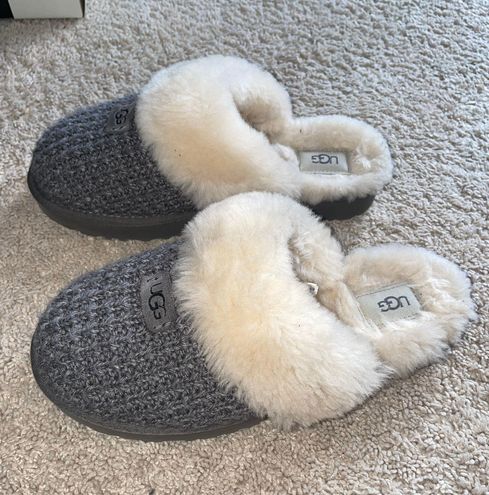 Ugg cozy knit slippers clearance charcoal