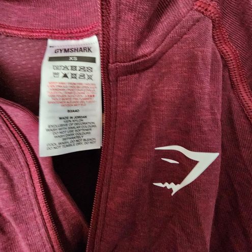 Gymshark NWOT Vital Seamless 2.0 1/2 Zip Pullover - Baked Maroon