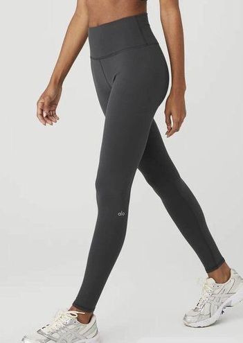 Alo Yoga Women's Gray High Waist Airbrush Athletic Ankle Leggings Size XXS  - $49 - From Marissa