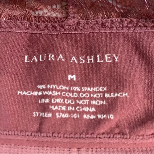 Laura Ashley Mauve Pink Lace Racerback Bralette Size Medium Wireless - $17  - From Megan