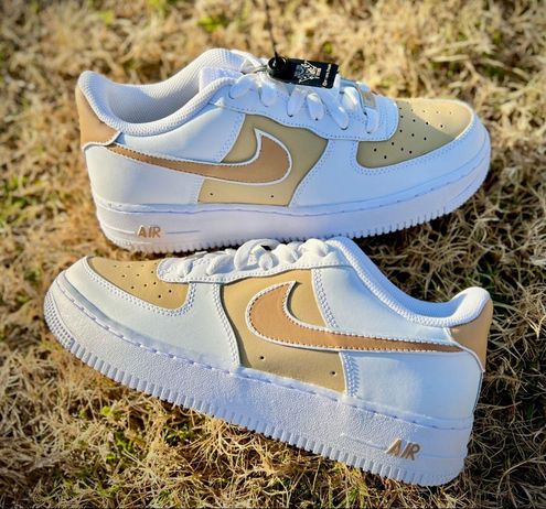 Custom Nike Air Force 1 Low Tan Brown 