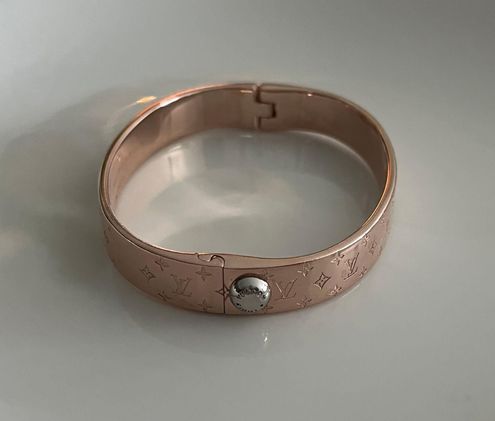 LOUIS VUITTON Cuff Nanogram Bangle Bracelet M00254