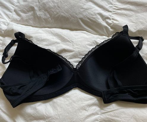 Aerie Real Happy Wireless Lightly Lined Bra Black Size 34B