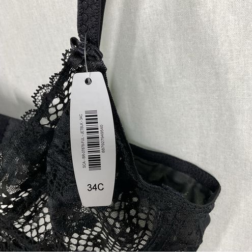 Adore Me Mesh Lace Black Bra in Size 34C - $15 New With Tags