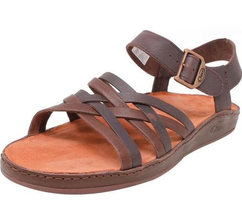 Chacos Chaco Womens Size 6 Sandals Fallon Java Leather Ankle