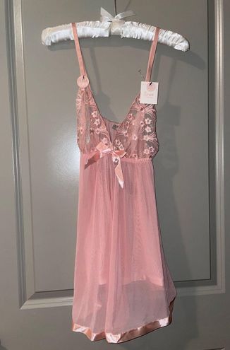 Spree Intimates Pink Babydoll Dress Lingerie Size M - $25 (44% Off Retail)  New With Tags - From Ashly