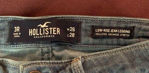 Hollister Low-Rise Jean Legging Advanced Stretch Blue Size 26 - $9