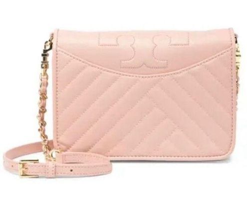 Tory Burch  Blush Pink Gold Alexa Combination Crossbody Clutch Bag Quilted  - $173 - From Courtney