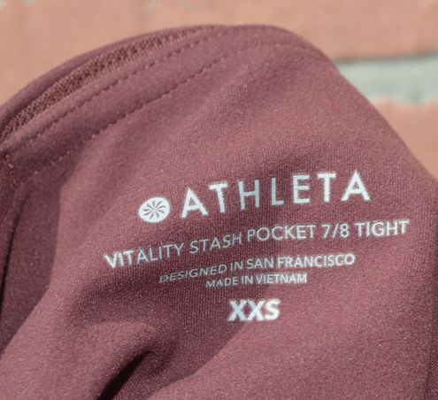 Athleta Vitality Stash Pocket 7/8 Tight Size XXS - $27 (72% Off Retail) -  From Bree