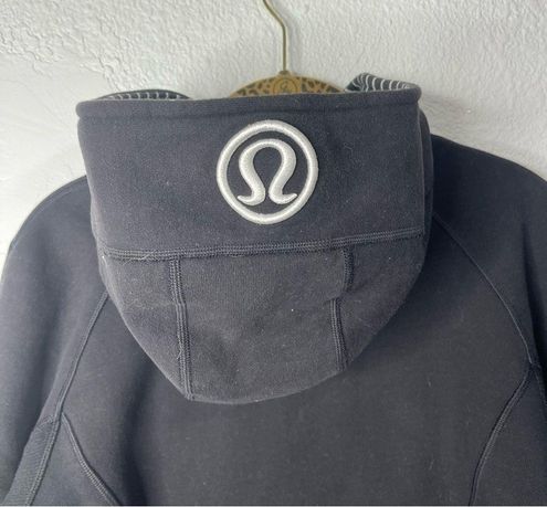 Lululemon Black White Parallel Stripe Scuba Hoodie Size 8 - $75 - From Paige