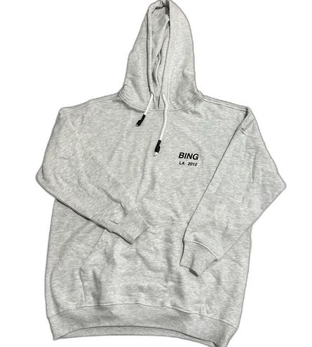 ANINE BING Heather Grey Lottie Hoodie Oversized size M L Size M