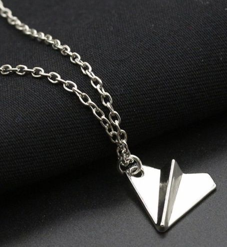 Paper Airplane Necklace - $16 - From Lydia