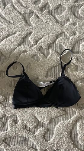 Forever 21 Scalloped Microfiber Bralette Black - $11 (21% Off