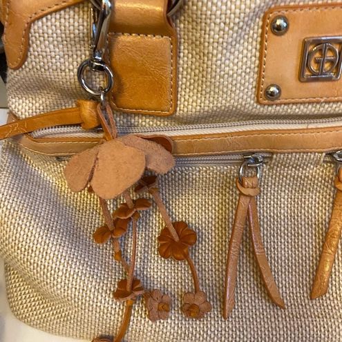 Giani Bernini Nwot GIANNI BERNINI LEATHER & CANVAS PURSE Tan - $50 (54% Off  Retail) New With Tags - From Tammy