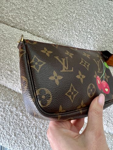 Louis Vuitton Limited Edition Monogram Cerises Murakami Pochette Bag, 2005