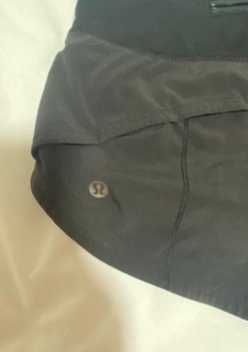  Lululemon Speed Up Shorts 2.5 (Black, Size 0