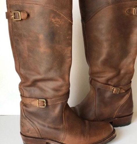 Frye Dorado Lug Riding Women s boot Brown Size 6 100 86