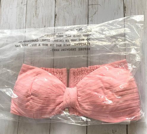 NWT Ronny Kobo Mayah Bandeau Crop Top in Petal Pink - $95 New With Tags -  From Desert