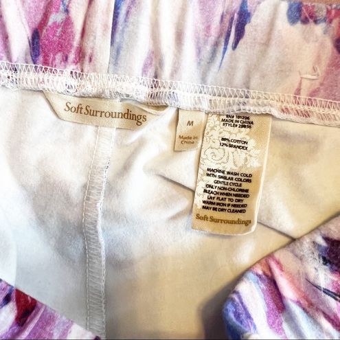 Soft Surroundings Have To Have Printed Leggings Pink Purple Size Medium -  $28 - From Julianne