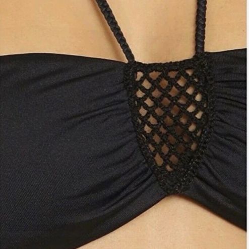 Eberjey Sacred stitch bandeau bikini top Medium Black - $36 (63