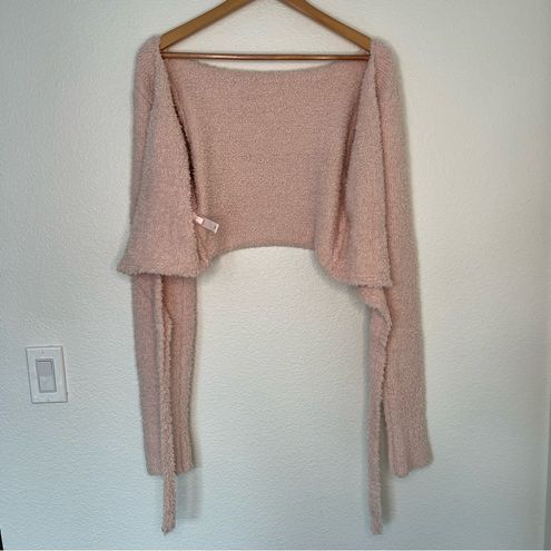 SKIMS Cozy Knit Wrap Top pink L/XL Size undefined - $41 - From J