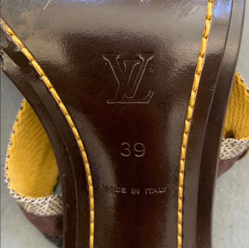 Louis Vuitton Heels Shoes Canvas 39 Brown Size 8 - $385 (43% Off