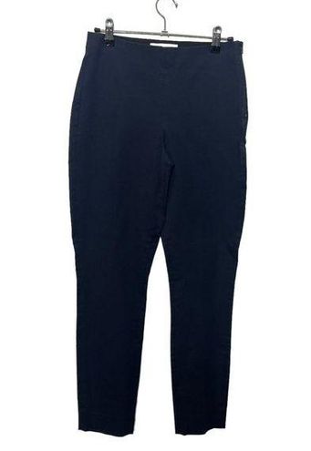 Everlane The Side-Zip Stretch Cotton Pants Navy Blue Women's Size