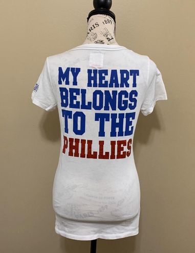 PINK - Victoria's Secret Victoria's Secret Pink MLB Phillies Shirt White  Size M - $22 (63% Off Retail) - From Melissa