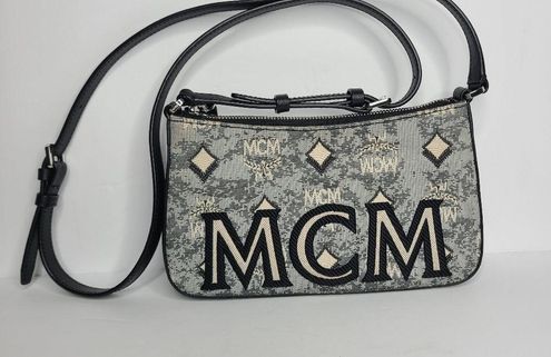 MCM Mini Vintage Jacquard Shoulder Bag Black Gray Cream NWOT - $448 - From  Persa