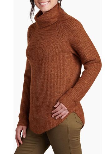 Kuhl Copper Knit Turtleneck Sienna Sweater Brown Size XL - $45 (49