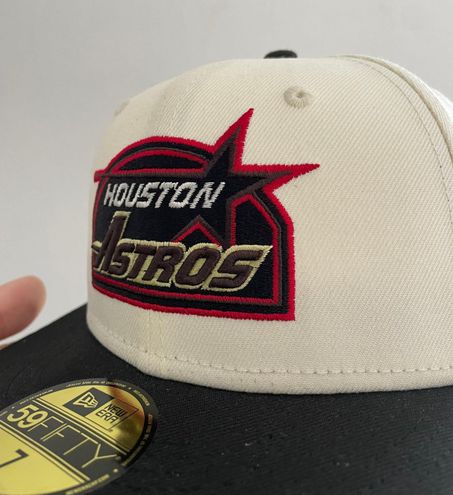 New Era Bk caps Houston Astros script 45 year's celebration patch size 7 Travis  Scott inspo brand new White - $135 (42% Off Retail) New With Tags - From A