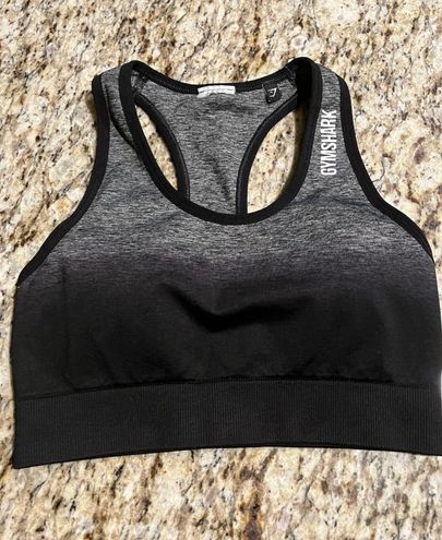 Gymshark Adapt Ombre Seamless Sports Bra Black/Grey Multiple Size