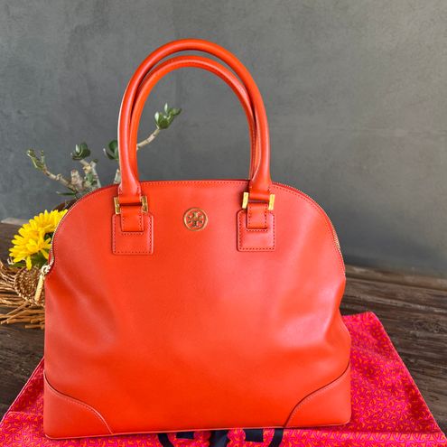 Tory Burch ROBINSON DOME SATCHEL EXTRA LARGE HANDBAG NEW WILDBERRY Orange  Size One Size - $210 (61% Off Retail) - From Alessandra