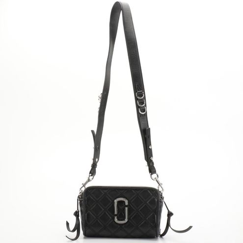 Marc Jacobs Black Quilted Softshot 21 Lamskin Leather Crossbody
