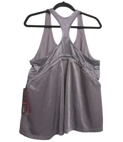 Spyder Active Tank Top Gray Sleeveless Scoop Neck Racerback Side Cinch L  New Size L - $37 New With Tags - From Stephanie