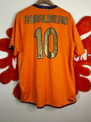 Barcelona Away Football Soccer Shirt Jersey 2006 2008 Nike Ronaldinho Size  XL